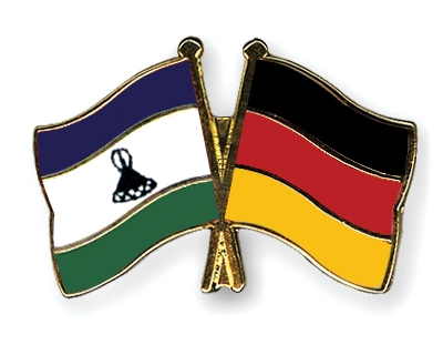 Fahnen Pins Lesotho Deutschland