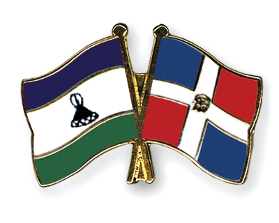 Fahnen Pins Lesotho Dominikanische-Republik