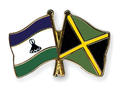 Fahnen Pins Lesotho Jamaika