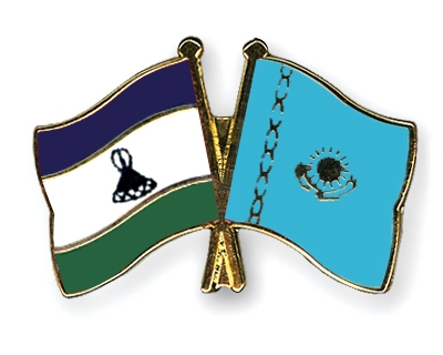 Fahnen Pins Lesotho Kasachstan