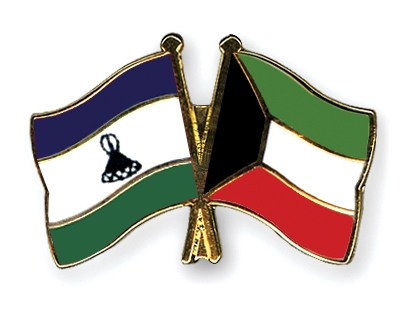 Fahnen Pins Lesotho Kuwait