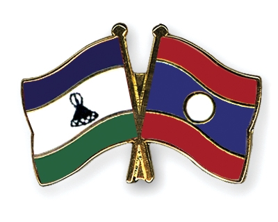 Fahnen Pins Lesotho Laos