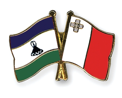 Fahnen Pins Lesotho Malta