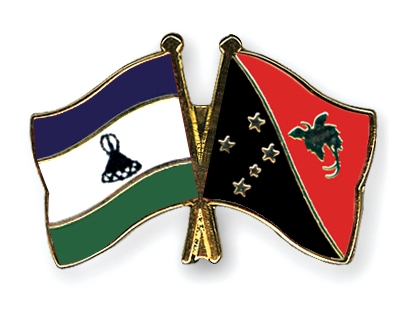 Fahnen Pins Lesotho Papua-Neuguinea