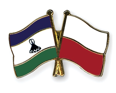 Fahnen Pins Lesotho Polen