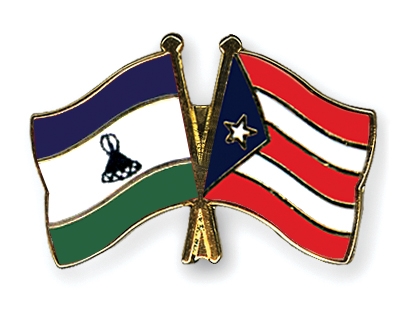 Fahnen Pins Lesotho Puerto-Rico