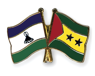 Fahnen Pins Lesotho Sao-Tome-und-Principe