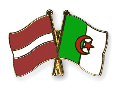 Fahnen Pins Lettland Algerien