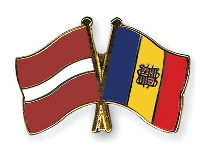 Fahnen Pins Lettland Andorra