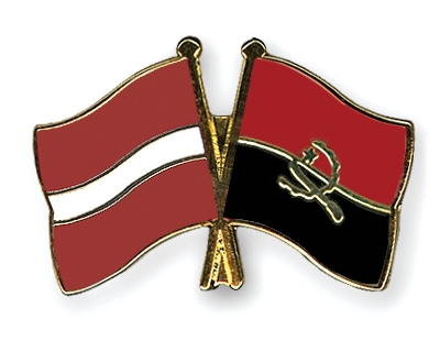 Fahnen Pins Lettland Angola