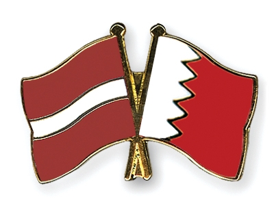 Fahnen Pins Lettland Bahrain
