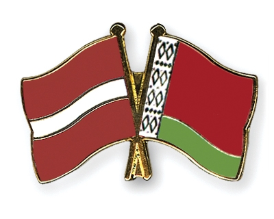 Fahnen Pins Lettland Belarus