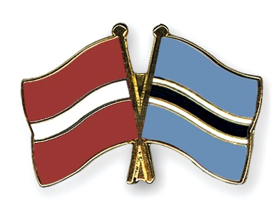 Fahnen Pins Lettland Botsuana