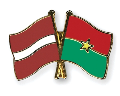 Fahnen Pins Lettland Burkina-Faso