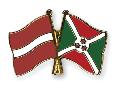 Fahnen Pins Lettland Burundi