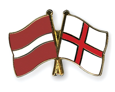 Fahnen Pins Lettland England