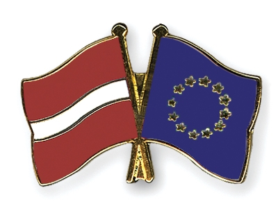 Fahnen Pins Lettland Europa