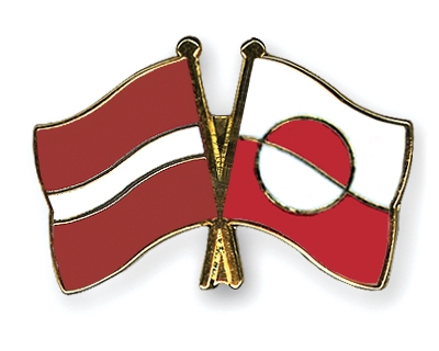 Fahnen Pins Lettland Grnland