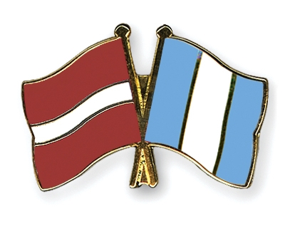 Fahnen Pins Lettland Guatemala