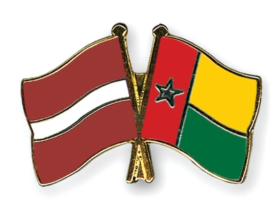 Fahnen Pins Lettland Guinea-Bissau