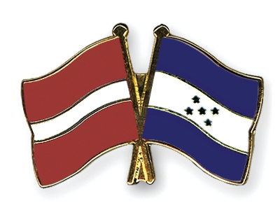 Fahnen Pins Lettland Honduras