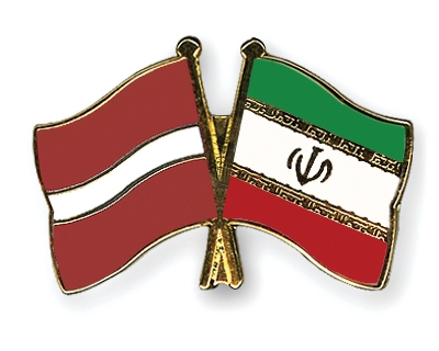 Fahnen Pins Lettland Iran