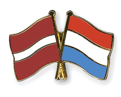 Fahnen Pins Lettland Luxemburg