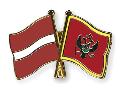 Fahnen Pins Lettland Montenegro