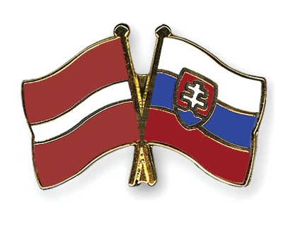 Fahnen Pins Lettland Slowakei