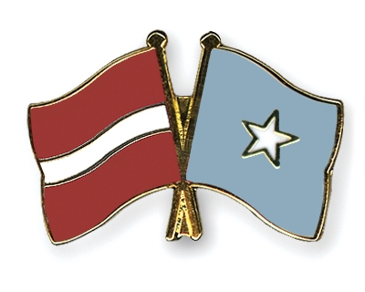 Fahnen Pins Lettland Somalia