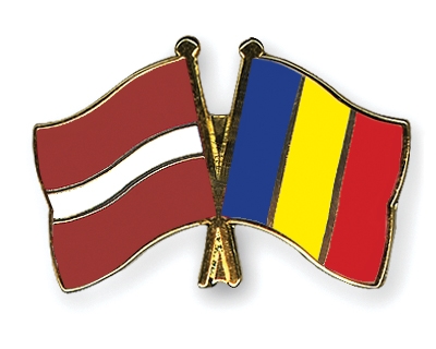 Fahnen Pins Lettland Tschad