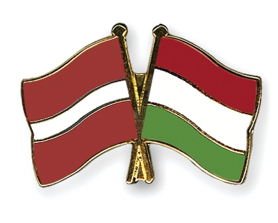 Fahnen Pins Lettland Ungarn
