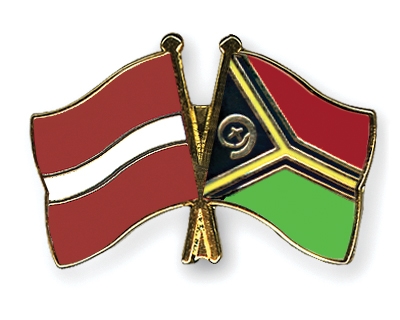 Fahnen Pins Lettland Vanuatu