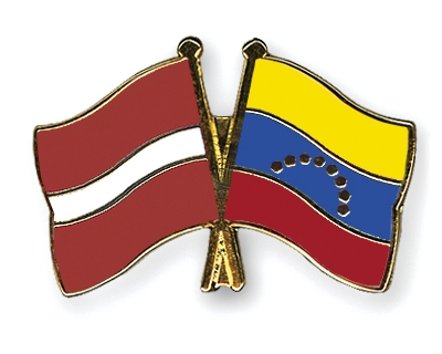 Fahnen Pins Lettland Venezuela