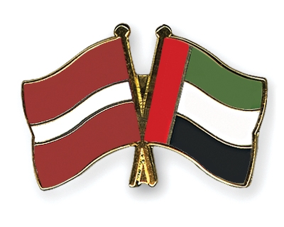 Fahnen Pins Lettland Ver-Arab-Emirate