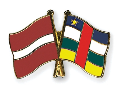 Fahnen Pins Lettland Zentralafrikanische-Republik
