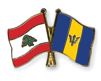 Fahnen Pins Libanon Barbados