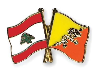 Fahnen Pins Libanon Bhutan