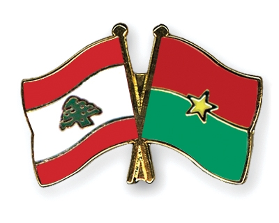 Fahnen Pins Libanon Burkina-Faso