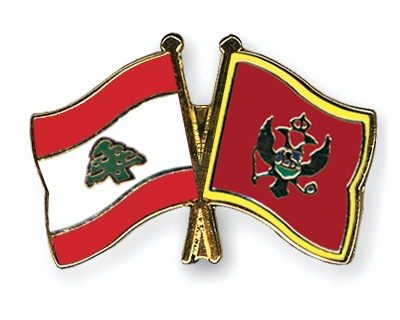 Fahnen Pins Libanon Montenegro