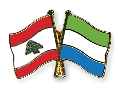 Fahnen Pins Libanon Sierra-Leone