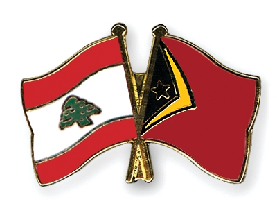 Fahnen Pins Libanon Timor-Leste