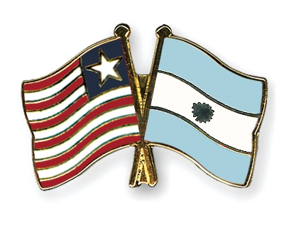 Fahnen Pins Liberia Argentinien
