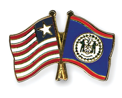 Fahnen Pins Liberia Belize
