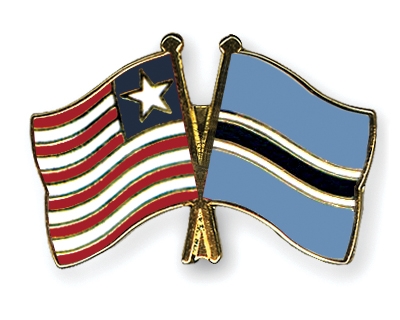 Fahnen Pins Liberia Botsuana