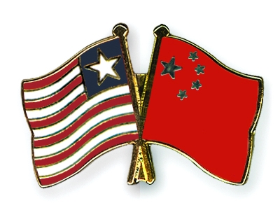 Fahnen Pins Liberia China