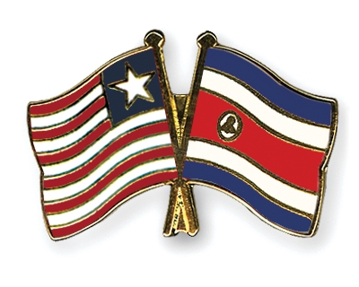 Fahnen Pins Liberia Costa-Rica