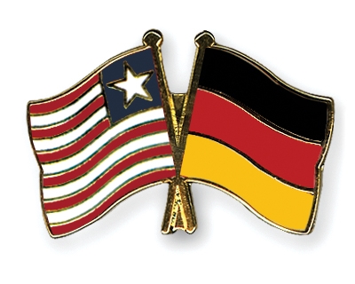 Fahnen Pins Liberia Deutschland