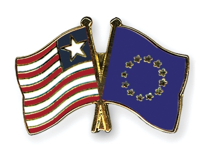 Fahnen Pins Liberia Europa