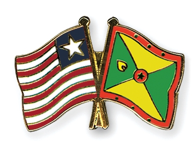 Fahnen Pins Liberia Grenada